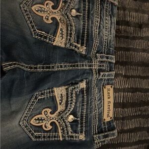 Embellished Blue rock revival Denim Jeans